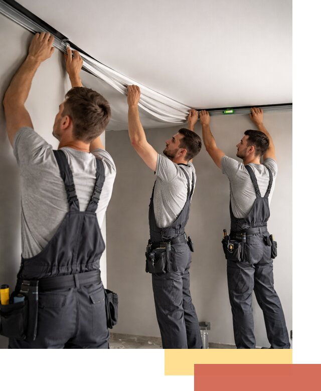 Теневые натяжные потолки в Великих Луках: монтаж и отделка быстро и качественно