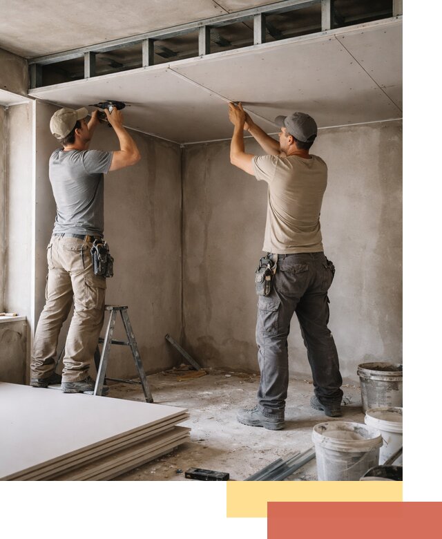 Короб из гипсокартона на потолке под ключ в Великих Луках