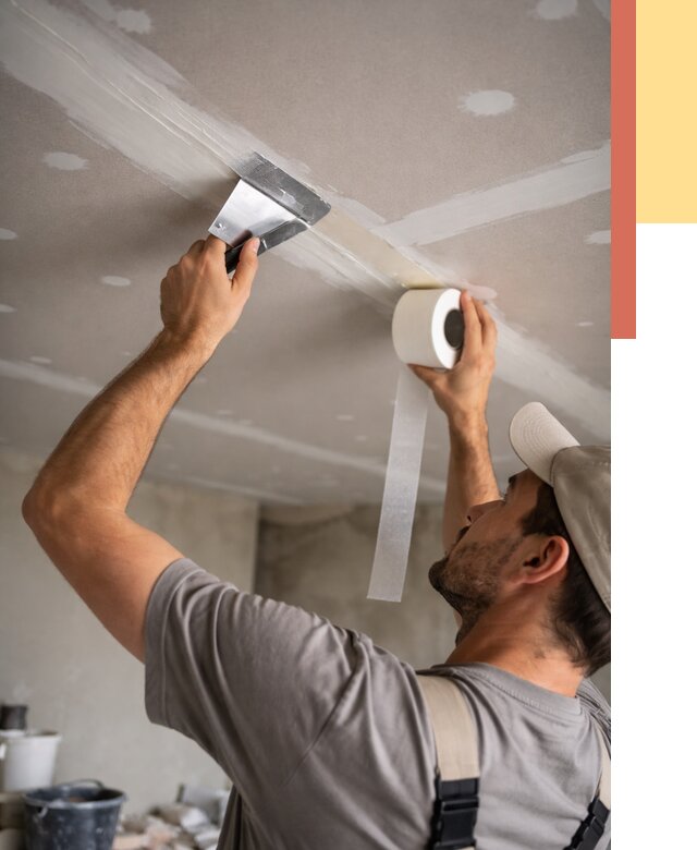 Обработка швов потолка ГКЛ в Великих Луках от 7753 руб. под ключ | ОТДЕЛОЧНИК-Вкл