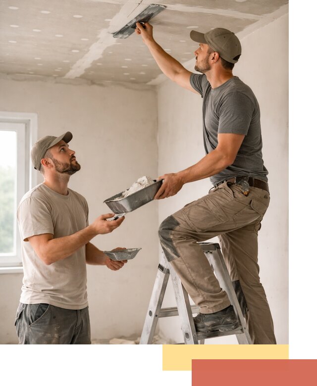 Шпаклевка потолка из гипсокартона в Великих Луках качественно и быстро