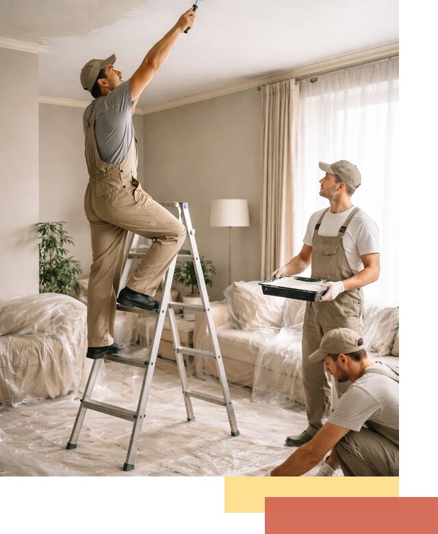 Покраска потолков акриловой краской в Великих Луках качественно и быстро