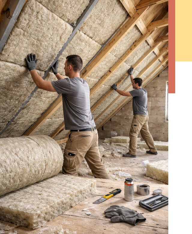 Утепление потолка минватой в Великих Луках от 1499 руб. — быстро и недорого | ОТДЕЛОЧНИК-Вкл